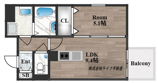 プレミアム菱屋西の間取り