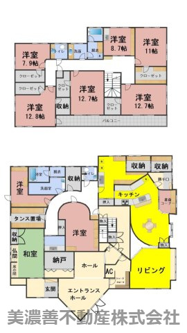 ６６９５３　大垣市万石中古戸建ての間取り