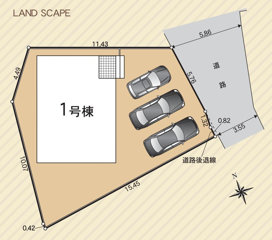 高浜市芳川町2丁目11番28『仲介手数料無料』新築一戸建て・建売の区画図
