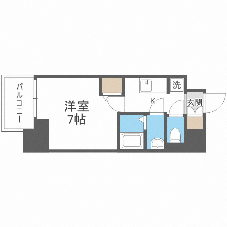 WORVE大阪本町の間取り