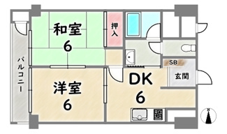 【間取り】 | 西京極ガーデンハイツ