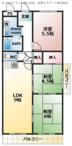 【間取り】 | EverGreen泉ヶ丘1号館