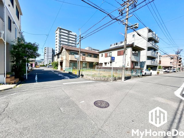 北区金城2丁目　1期の前面道路含む現地写真