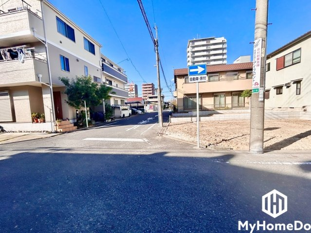 北区金城2丁目　1期の前面道路含む現地写真