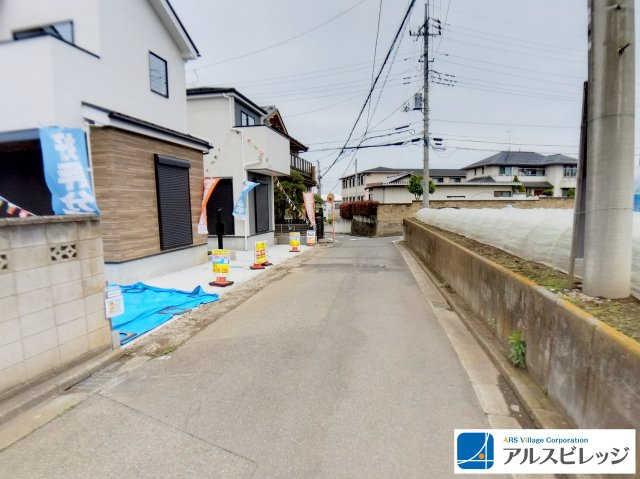 新築／富士見市上沢7期　全2棟の前面道路含む現地写真|前面道路の様子です
