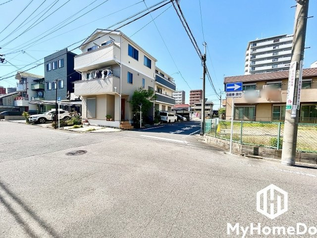 北区金城2丁目　1期の前面道路含む現地写真