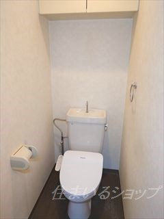 フォブール中原のトイレ|退去時（改装前）の内観です