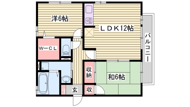 パルムコート手柄の間取り