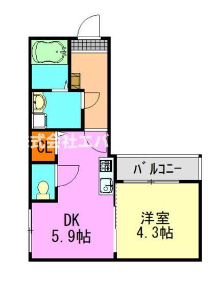 【間取り】 | グラーナ千葉中央
