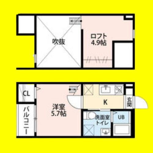 REFINED　TASTE　西日置　名古屋市賃貸　仲介手数料無料の間取り