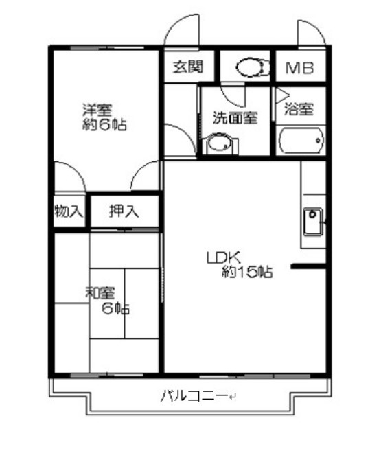 エスペランサ宝塚の間取り