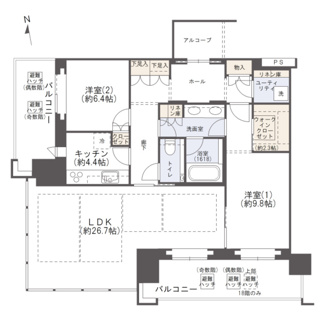【間取り】 | グラングリーン大阪 THE NORTH RESIDENCE | 間取り図