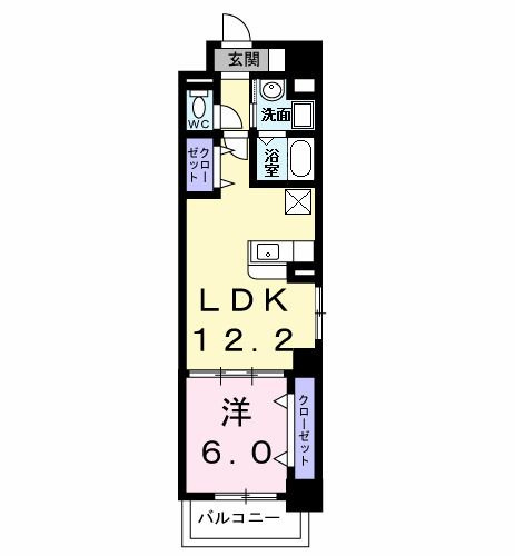 ヴェルデ八田の間取り