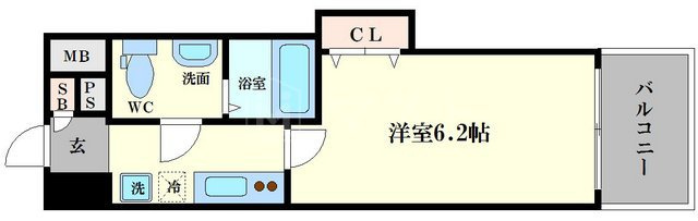 ＬＵＸＥ難波ＥＡＳＴの間取り