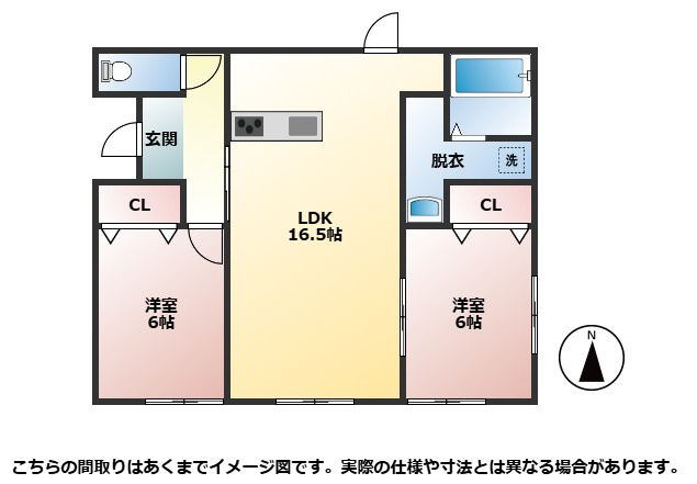 【間取り】 | 館山市笠名　倉庫付き平屋　2LDK