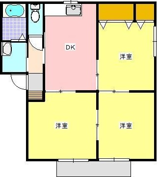 フレンドリー仲田　II　Ｂの間取り