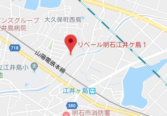 リベール明石江井ヶ島Ⅰ　9階の地図