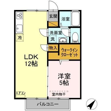 セジュール吉備の間取り