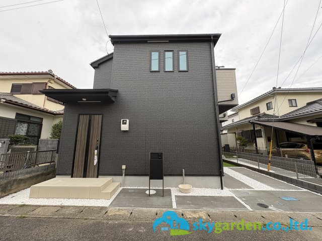 茅ヶ崎市室田５期　新築戸建　全２棟１号棟の外観|建物外観を気になさる方へ、見た目の良い物件です