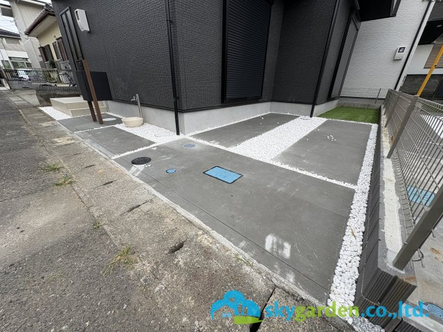 茅ヶ崎市室田５期　新築戸建　全２棟１号棟の駐車場|駐車場です