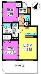 U.ZハイツIの間取り|※図面と現況が異なる場合は現況優先になります。
