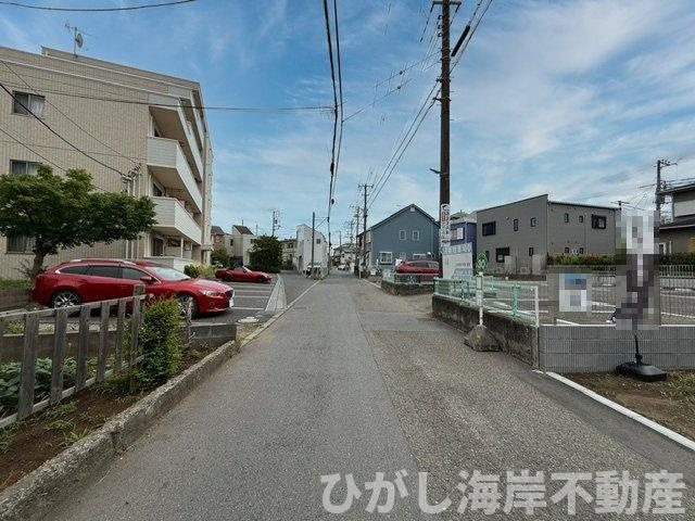 茅ヶ崎市松林１丁目　売地　全４区画の前面道路含む現地写真|現地外観