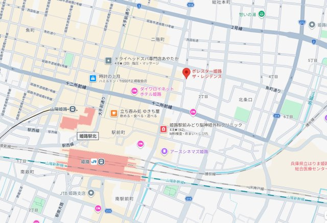 ポレスター姫路ザ・レジデンス　13階の地図