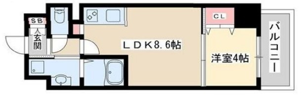 プライムコート神崎川の間取り