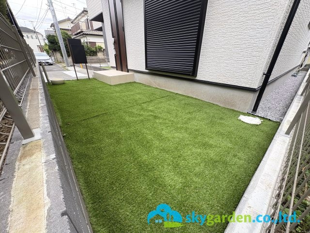茅ヶ崎市室田５期　新築戸建　全２棟２号棟の庭|簡単な家庭菜園も楽しめるお庭です