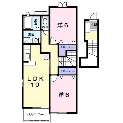 【間取り】 | メゾン・ポポラーレＢ