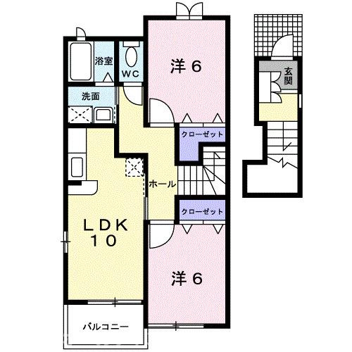 アヴァンティ黒井Ⅱの間取り