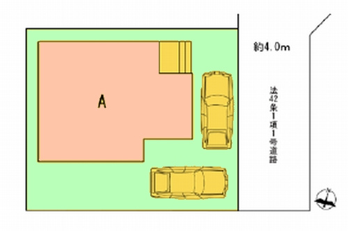 【仲介手数料０円】相模原市中央区陽光台3丁目　新築一戸建ての区画図|相模原市中央区陽光台3丁目　新築一戸建て
