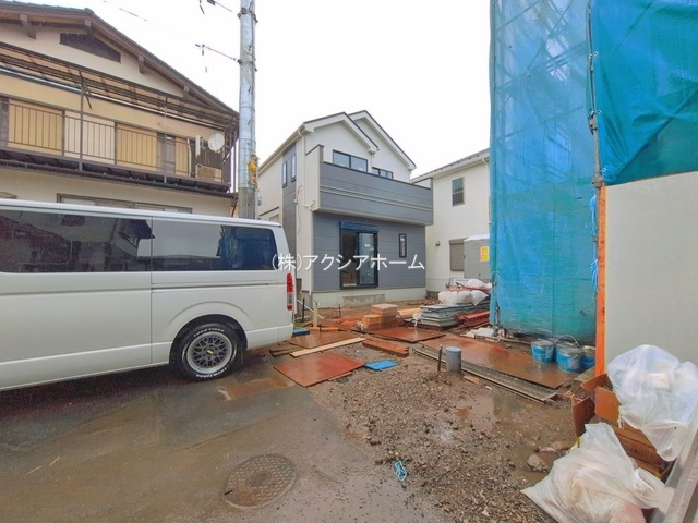 所沢市上安松・全2棟　新築一戸建　A号棟の駐車場|現地写真（2026年9月1日撮影）