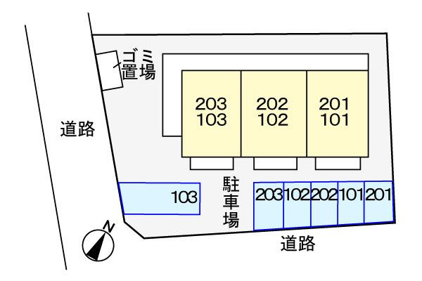 ドミールＶＡＮ　　刈谷市近郊の賃貸はクラスホーム刈谷店の区画図