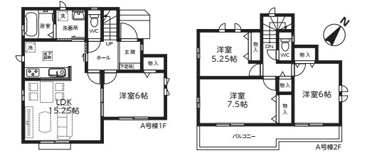 さいたま市見沼区御蔵　2期　新築一戸建て　ハートフルタウン　A