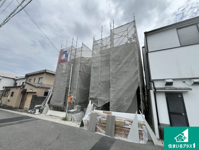 京都市山科区西野山中鳥井町　第1期　新築一戸建ての外観|周辺は落ち着いた街並みの住宅地！子育てがしやすい住環境です！まだ未完成ですが、現地でしかわからない事もございます。是非一度ご覧ください。