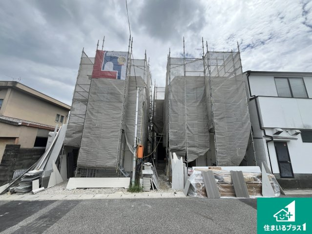 京都市山科区西野山中鳥井町　第1期　新築一戸建ての外観|周辺は落ち着いた街並みの住宅地！子育てがしやすい住環境です！まだ未完成ですが、現地でしかわからない事もございます。是非一度ご覧ください。
