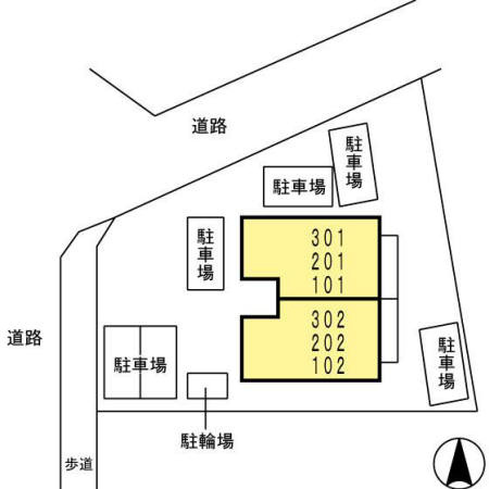 セジュール法華の区画図