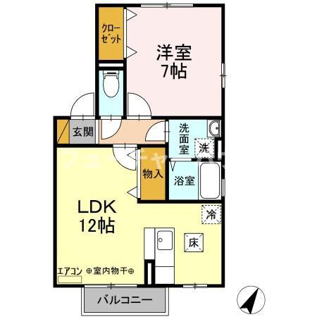 グラシアス　Ａ・Ｂ・Ｃの間取り