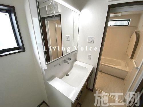 【仲介手数料０円】藤沢市高倉　新築一戸建て　4号棟　全4棟の独立洗面台|藤沢市高倉　新築一戸建て　4号棟　全4棟