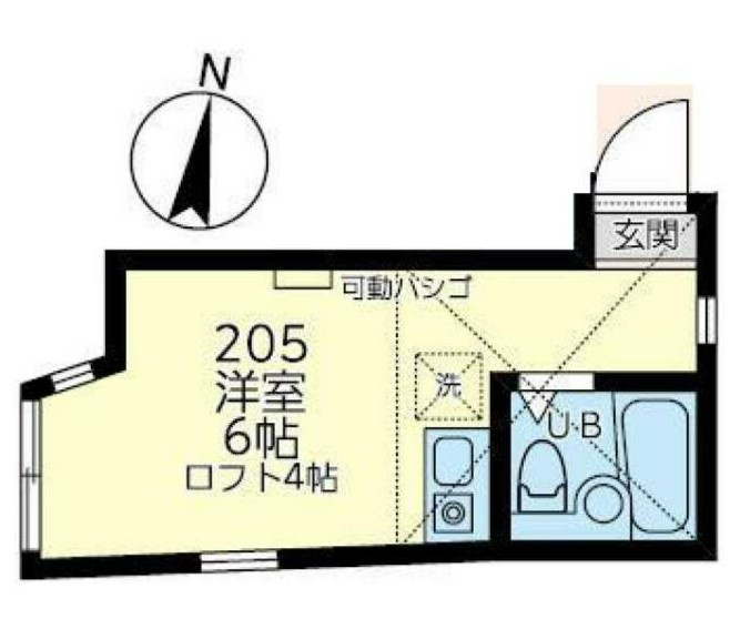 川崎市多摩区菅５丁目のアパートの間取り