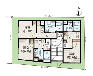 【間取り】 | メゾンアッシュ大山