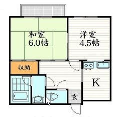 荒川区南千住７丁目のアパートの間取り