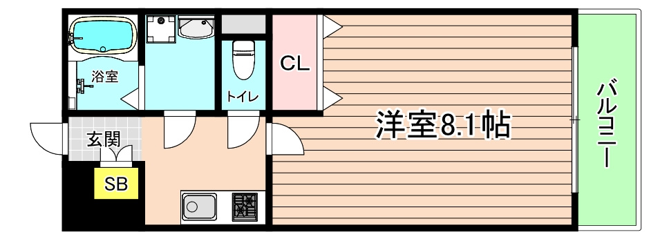 大阪市城東区放出西２丁目の賃貸マンションの間取り
