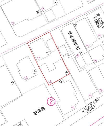 三の宮2丁目　売土地の土地図