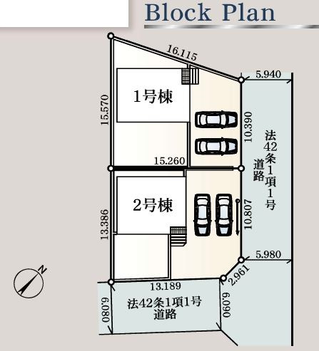 行田市藤原町第２　の区画図|現地区画図