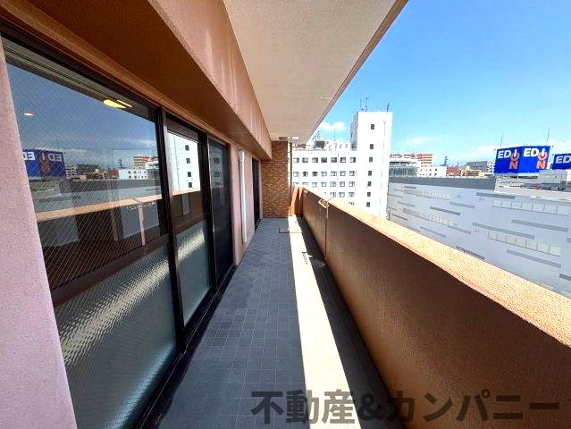 ダイアパレス宮西のバルコニー|広々としたバルコニーです