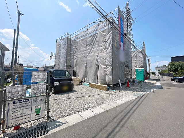 新築戸建・新築建売　会津若松市桜町　小金井小学校・第四中学校の前面道路含む現地写真