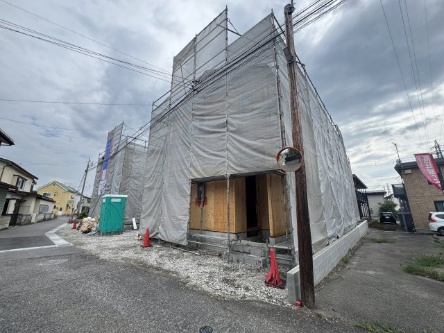 新築戸建・新築建売　会津若松市桜町　小金井小学校・第四中学校の前面道路含む現地写真