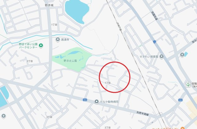 リベール土山参番館の地図